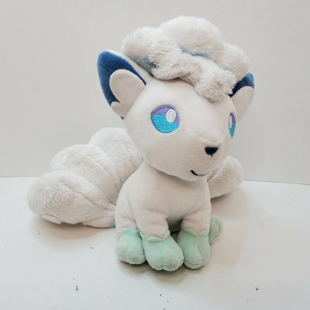 Pokemon Alola Ice Vulpix 7" Plush All Star Pocket Monsters Stuffed Animal RARE